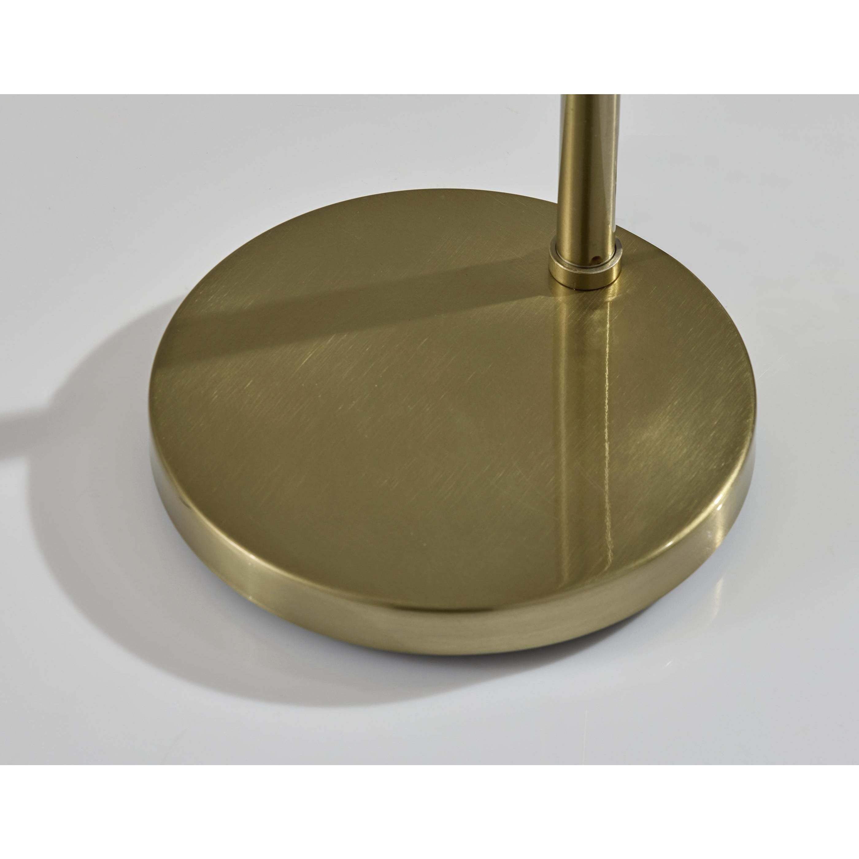 Lyra 60 inch 100.00 watt Antique Brass Floor Lamp Portable Light