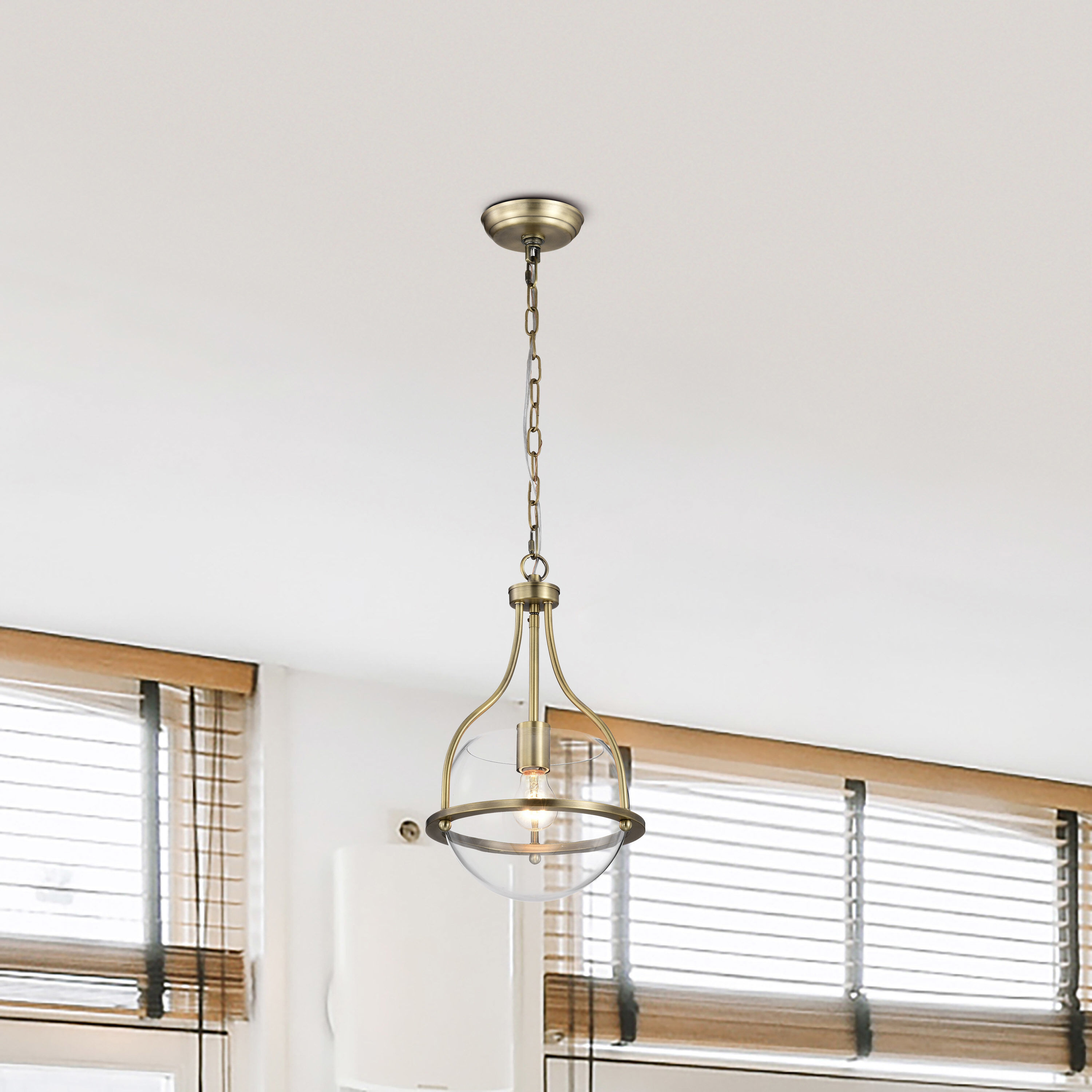 Amado 1 Light 10 inch Polished Nickel Pendant Ceiling Light