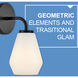 Gio LED 7.25 inch Black Bath Light Wall Light