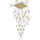Aurora 36 Light 42 inch Satin Gold Chandelier Ceiling Light