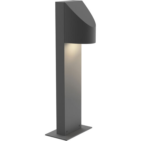 Shear 12V 9 watt Textured Gray Bollard