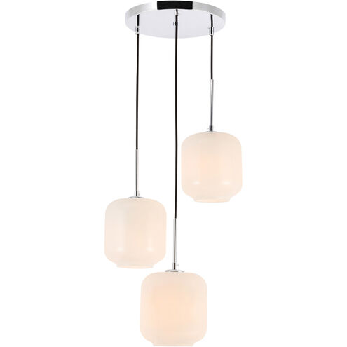 Syracuse 3 Light 17.5 inch Chrome Pendant Ceiling Light
