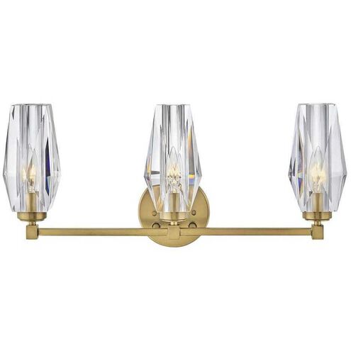 Ana 3 Light 23.5 inch Heritage Brass Vanity Light Wall Light