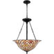 Ursa 3 Light 20 inch Matte Black Pendant Ceiling Light