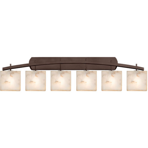 Alabaster Rocks 56 inch Dark Bronze Bath Bar Wall Light