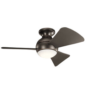 Sola 34 inch Olde Bronze with Brown Blades Ceiling Fan