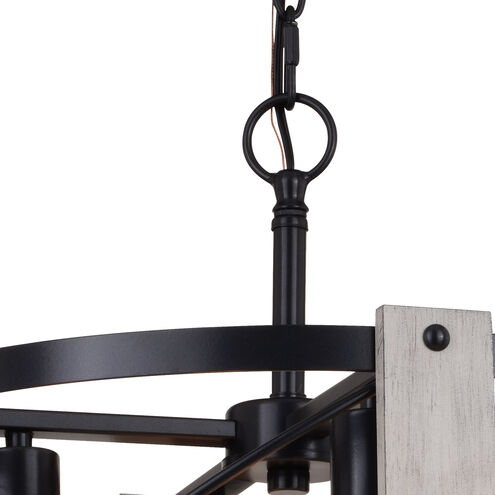 Burien LED 18 inch Black and Washed Ash Pendant Ceiling Light