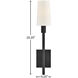 Fenwick 1 Light 5.25 inch Black Interior Wall Mount Wall Light