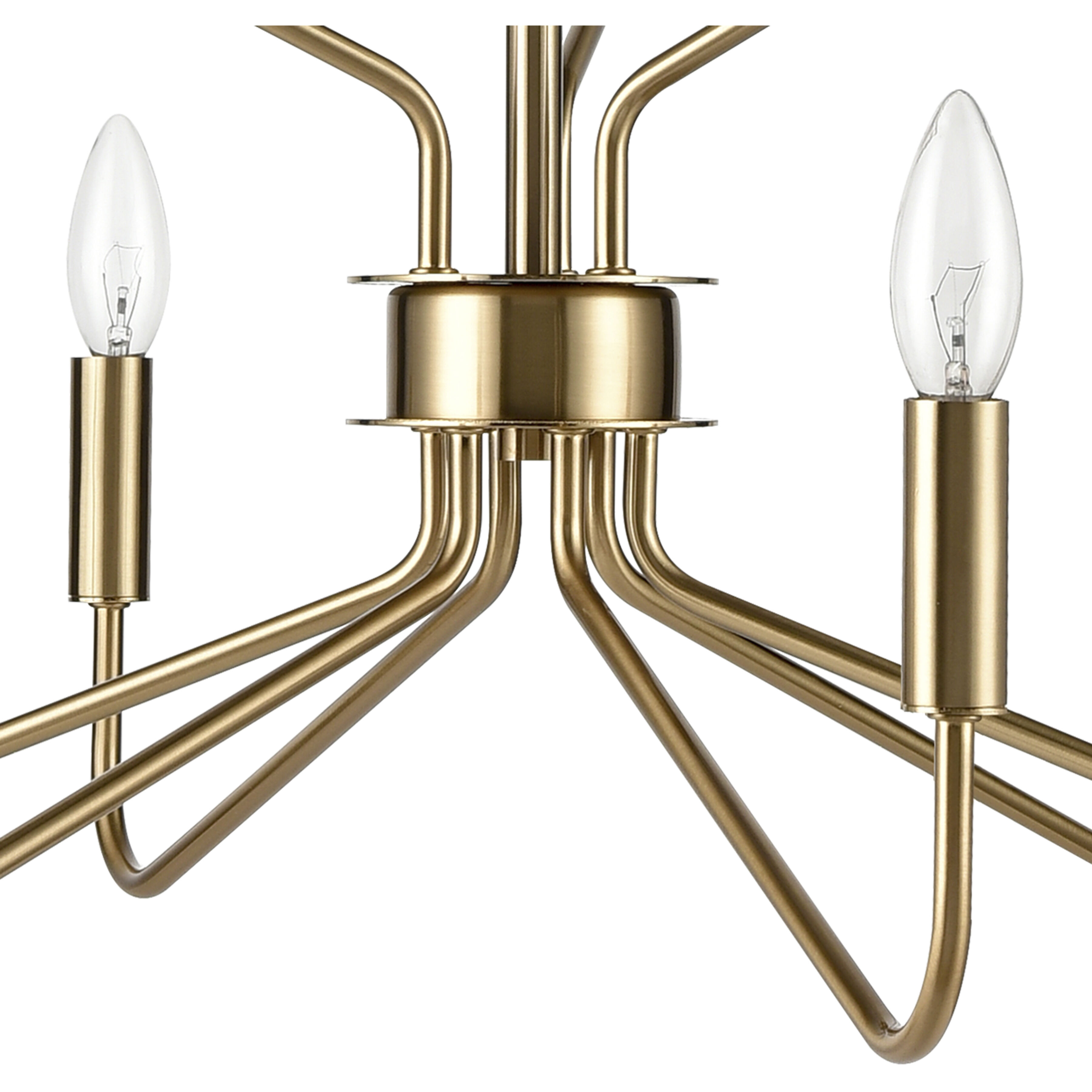 Genista 9 Light 28 inch Brass Chandelier Ceiling Light