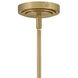 Lisa McDennon Tallulah 3 Light 14 inch Lacquered Brass Pendant Ceiling Light