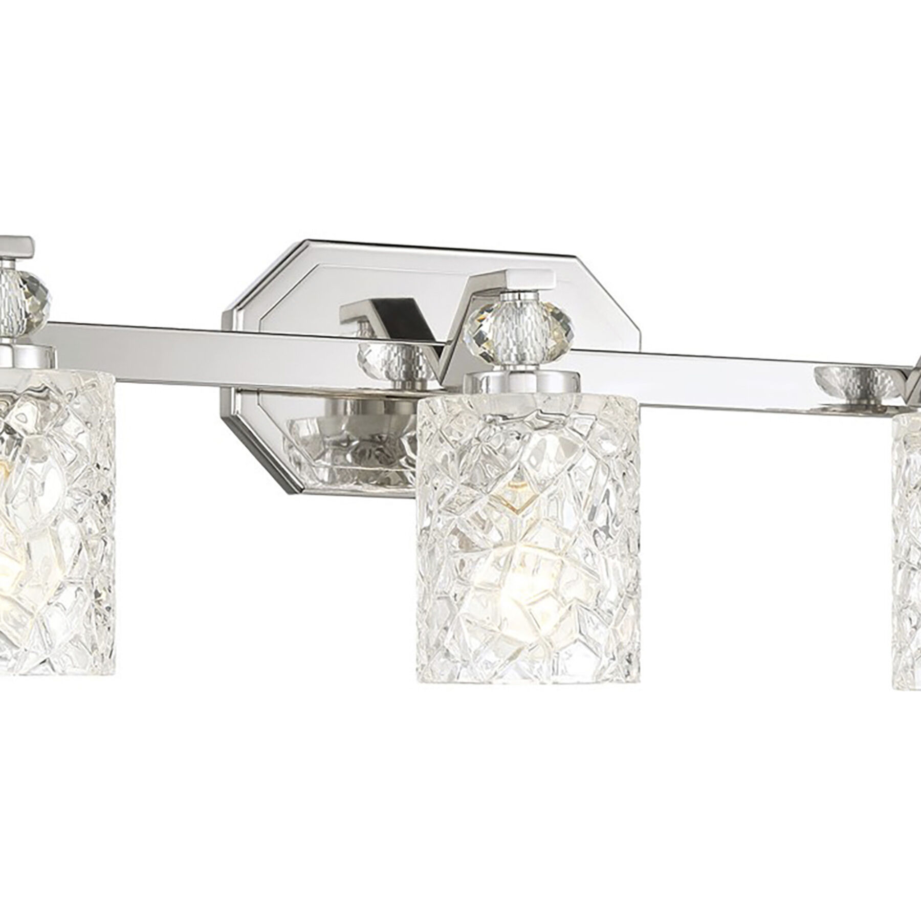 Crystal Kay 3 Light 24.5 inch Chrome Bath Vanity Wall Light