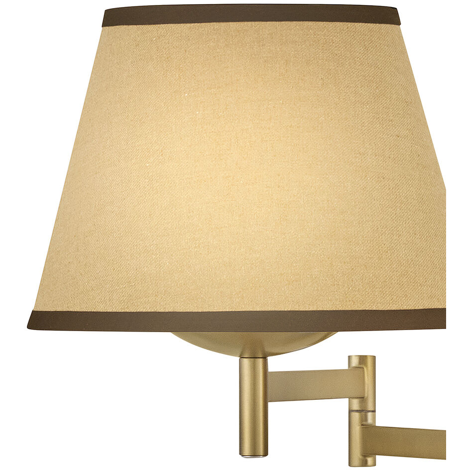 Sonia Wall Mount Wall Light in Light Beige Fabric