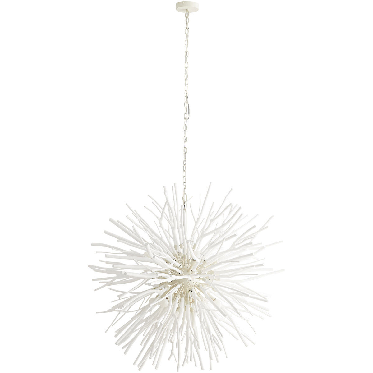 Finch 8 Light 43 inch White Chandelier Ceiling Light