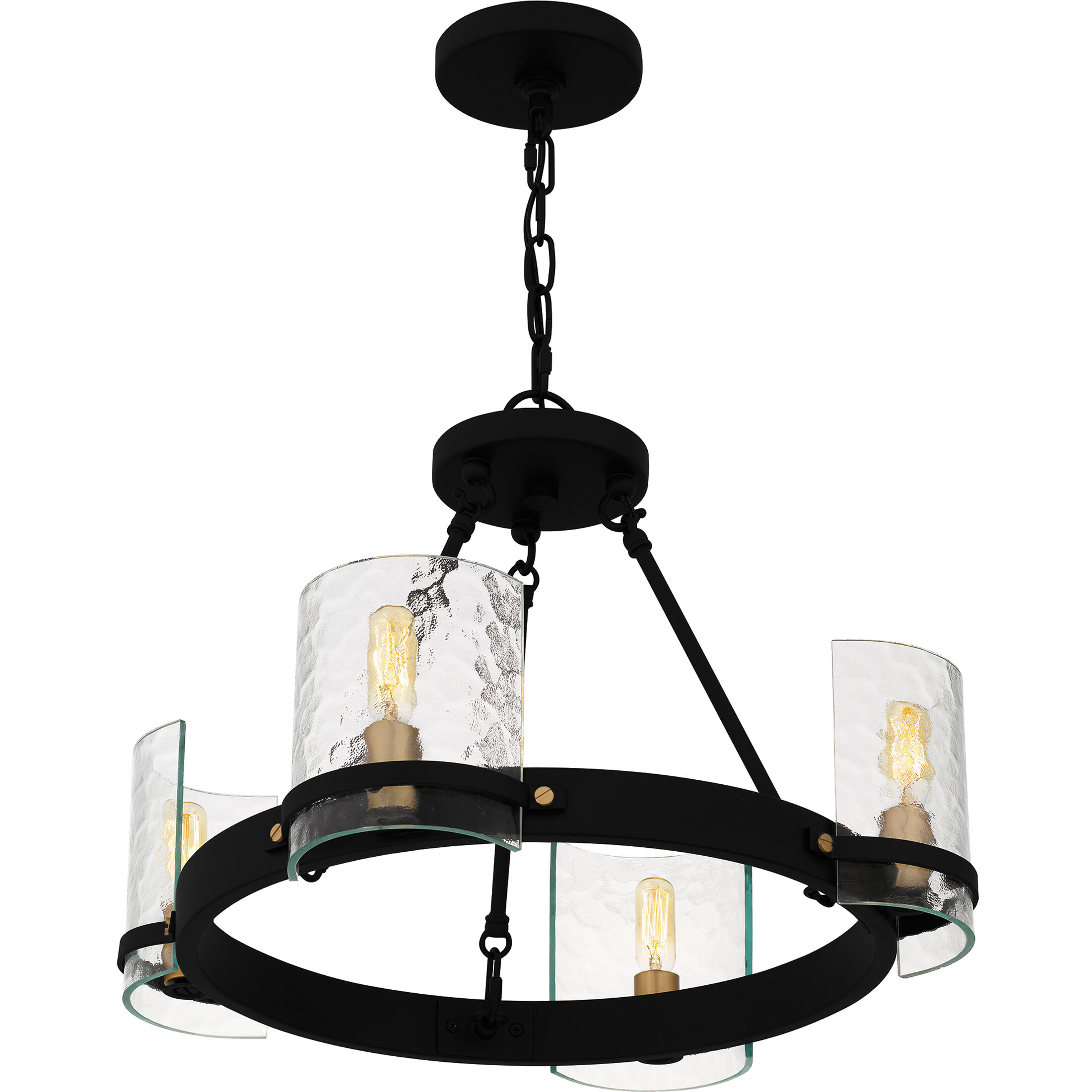 Gloucester 4 Light 20 inch Matte Black Chandelier Ceiling Light