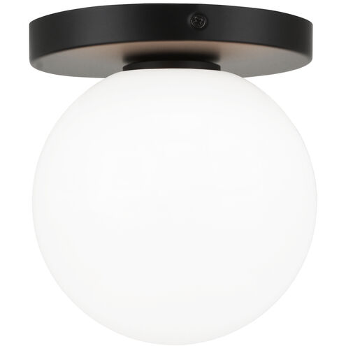 Cosmo Wall Sconce Wall Light in Black and Opal Glass