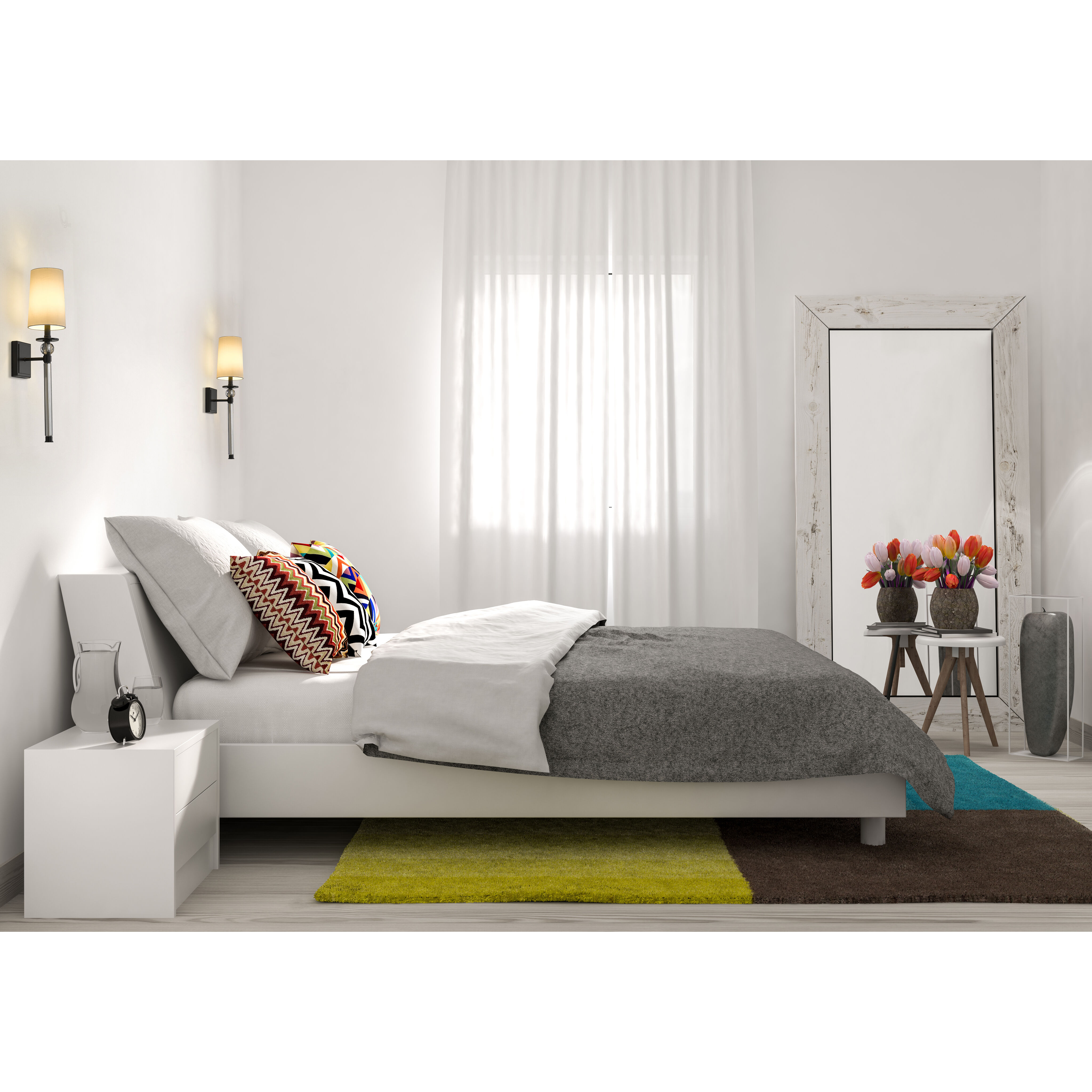 Mia 1 Light 5.5 inch Matte Black Wall Sconce Wall Light