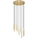Forest LED 24 inch Modern Gold Chandelier Ceiling Light