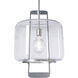 Dane 1 Light 16.6 inch Black Hanging Lantern Ceiling Light in Clear