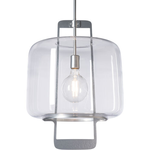 Dane 1 Light 16.6 inch Bronze Hanging Lantern Ceiling Light in Opal