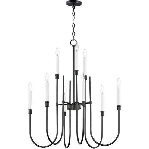 Tux 9 Light 30 inch Black Chandelier Ceiling Light