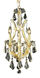Maria Theresa 4 Light 12 inch Gold Pendant Ceiling Light in Clear, Royal Cut