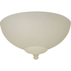 Universal 2 Light Fluorescent Alabaster Fan Bowl Light Kit