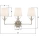 Broche Bath Vanity Light Wall Light in Antique Silver