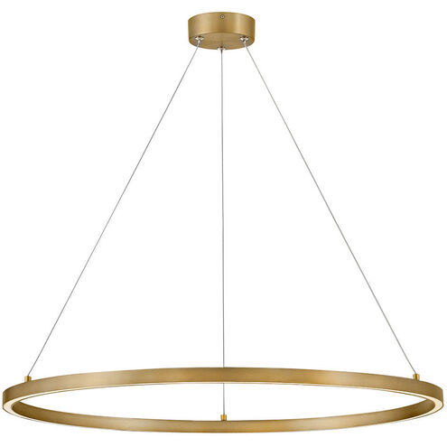 Kenna LED 33 inch Lacquered Brass Chandelier Ceiling Light