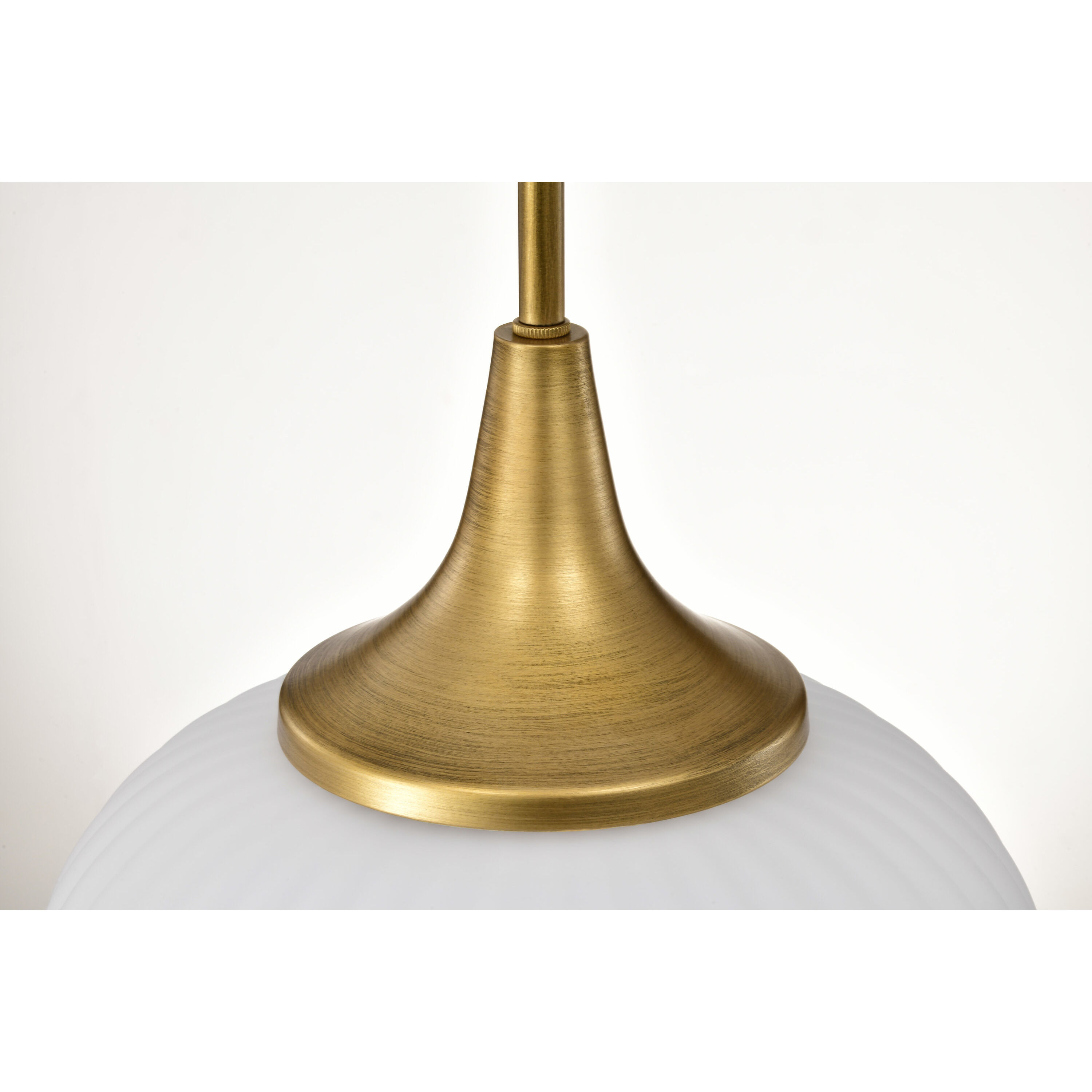 Solara 12 inch Natural Brass Pendant Ceiling Light