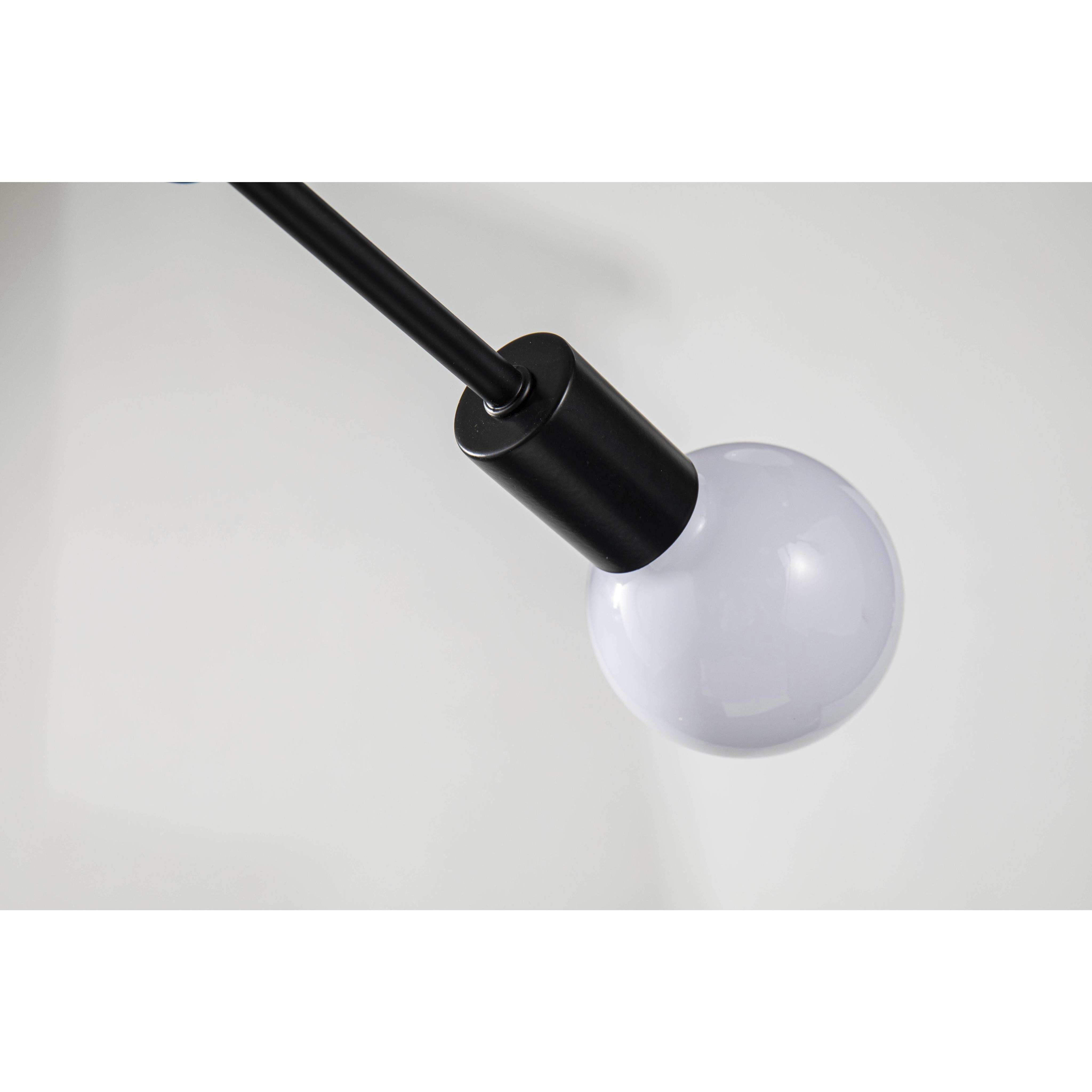 Canada 6 Light 26.8 inch Matte Black Chandelier Ceiling Light