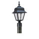 Polycarbonate Outdoor 1 Light 18 inch Black Outdoor Post Lantern, Medium