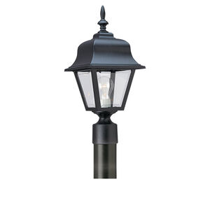 Polycarbonate Outdoor 1 Light 18 inch Black Outdoor Post Lantern, Medium