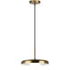Creston LED 11.88 inch Aged Gold Brass Pendant Ceiling Light