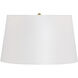 Aubrey 26.5 inch 150.00 watt Black and Gray Flower Marble with Antique Brass Table Lamp Portable Light