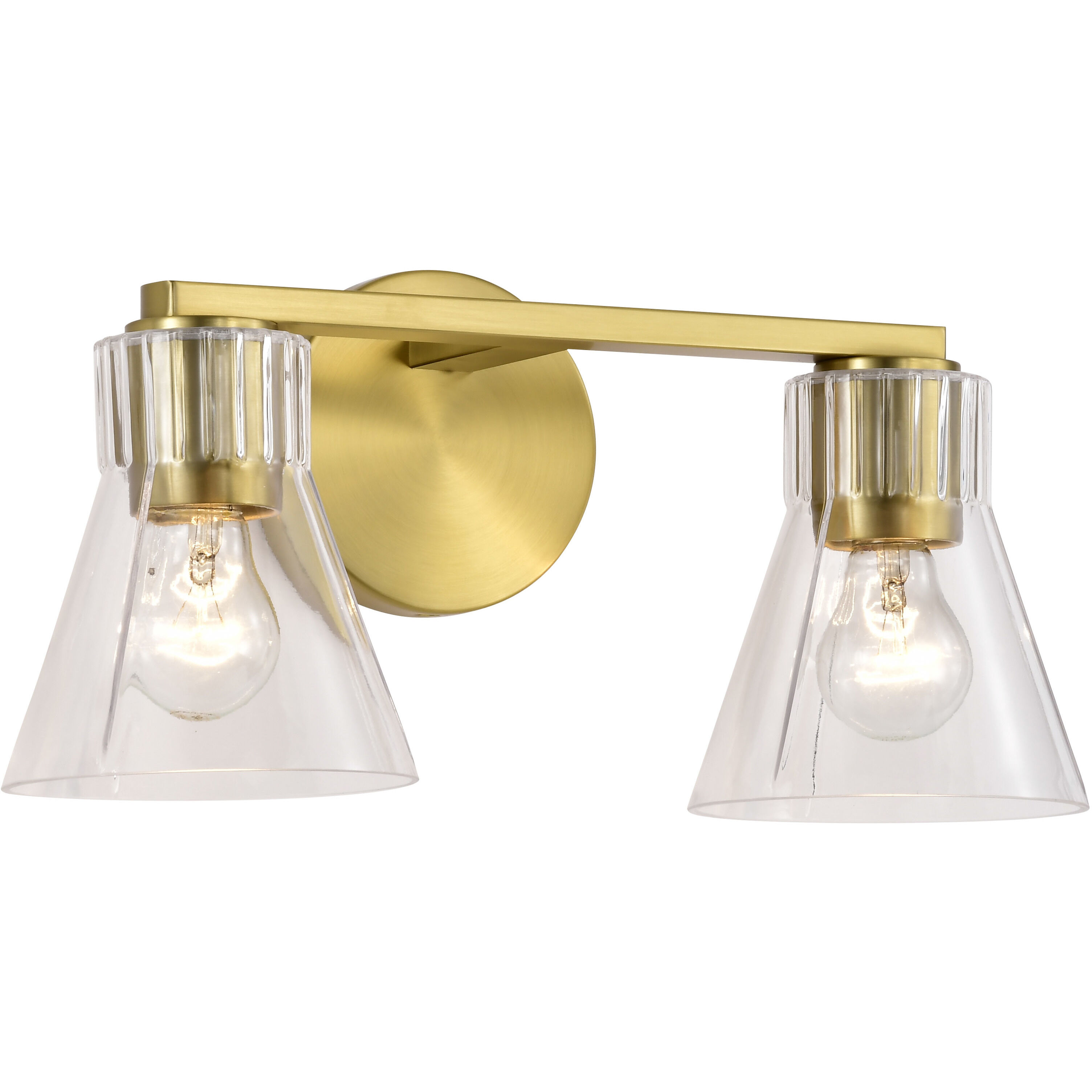 Gianna 16 inch Vintage Brass Vanity Wall Light