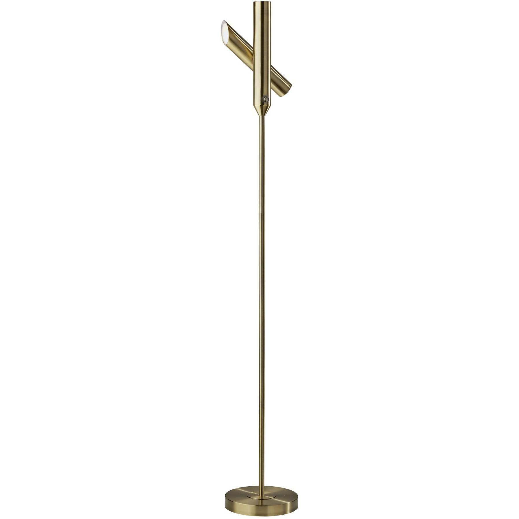 Vega 68 inch 24.00 watt Antique Brass Torchiere Portable Light