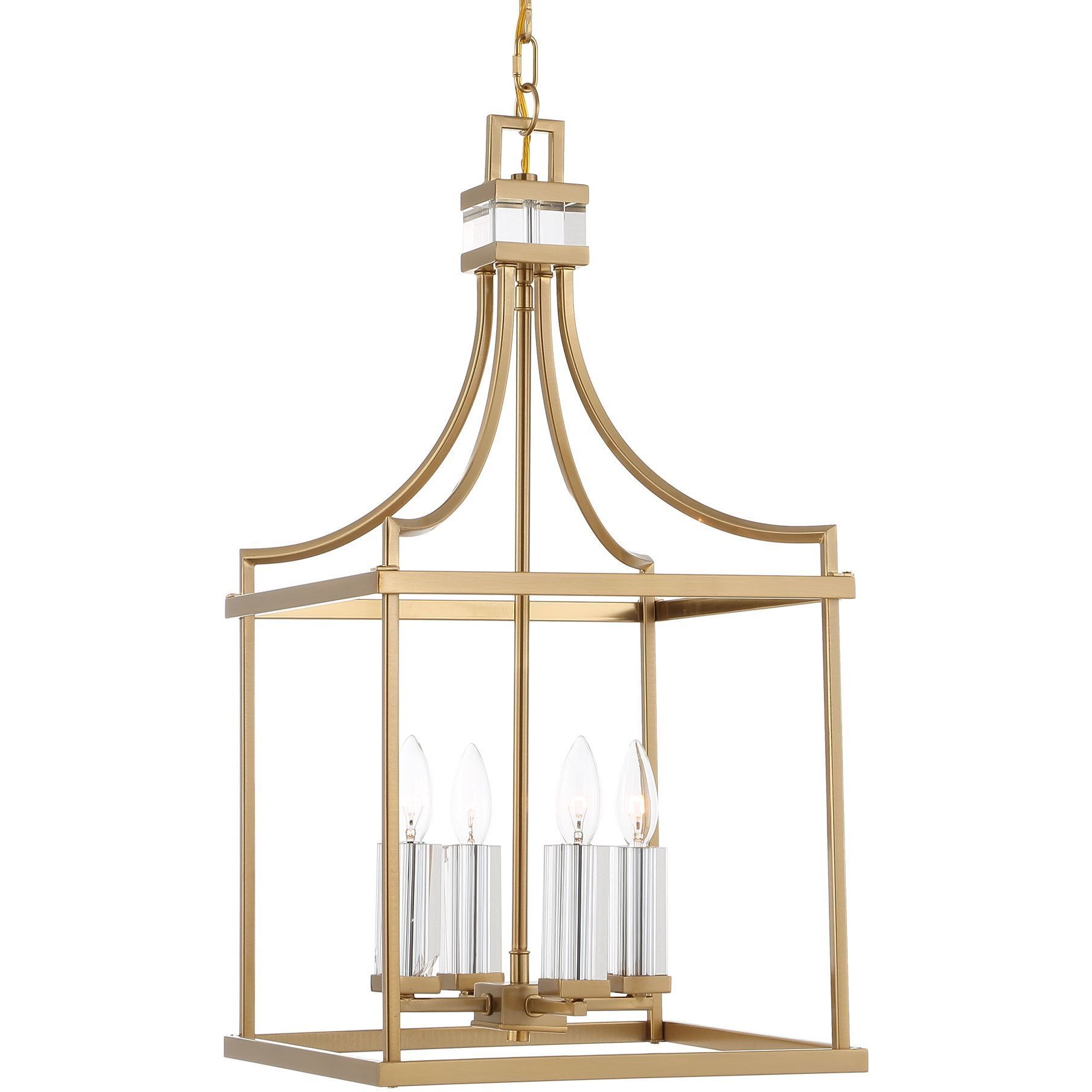 Montreal 4 Light 13.88 inch Warm Brass Pendant Ceiling Light