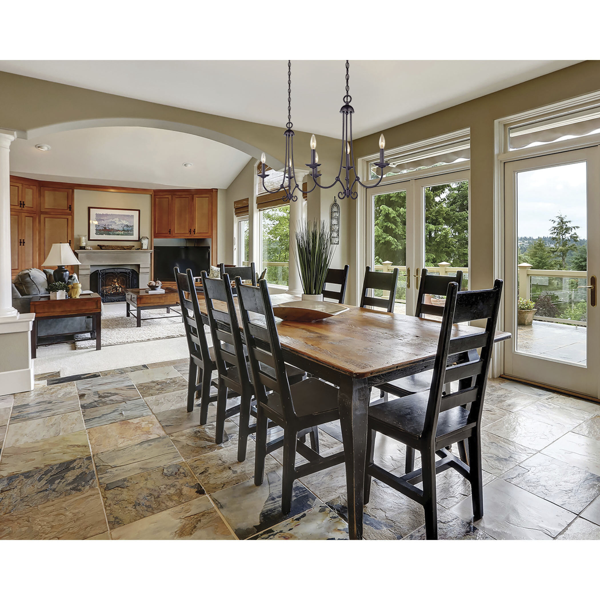 Montgomery 3 Light 20 inch Oil Rubbed Bronze Chandelier Ceiling Light