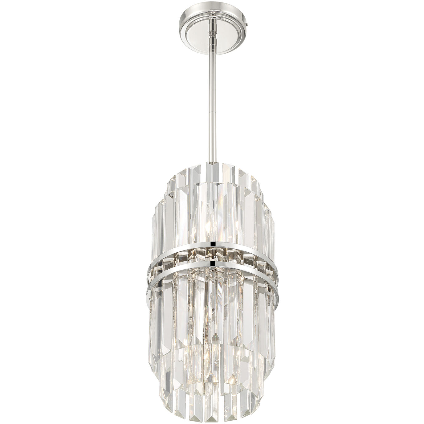 Hayes 4 Light 8 inch Polished Nickel Chandelier Ceiling Light