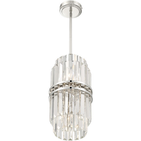 Hayes 4 Light 8 inch Polished Nickel Mini Pendant Ceiling Light