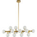 Canada LED 11 inch Gold Chandelier Ceiling Light