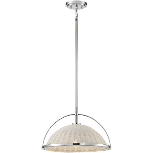 Celeste 1 Light 16 inch Chrome Semi-Flush Mount Ceiling Light