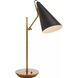 AERIN Clemente 20.75 inch 60 watt Brass with Black Table Lamp Portable Light