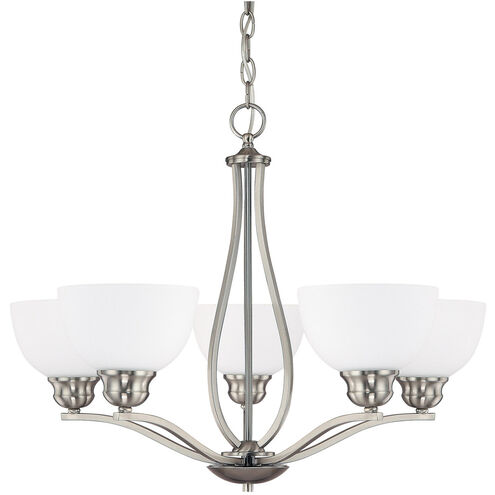 Peckham 5 Light 27 inch Brushed Nickel Chandelier Ceiling Light