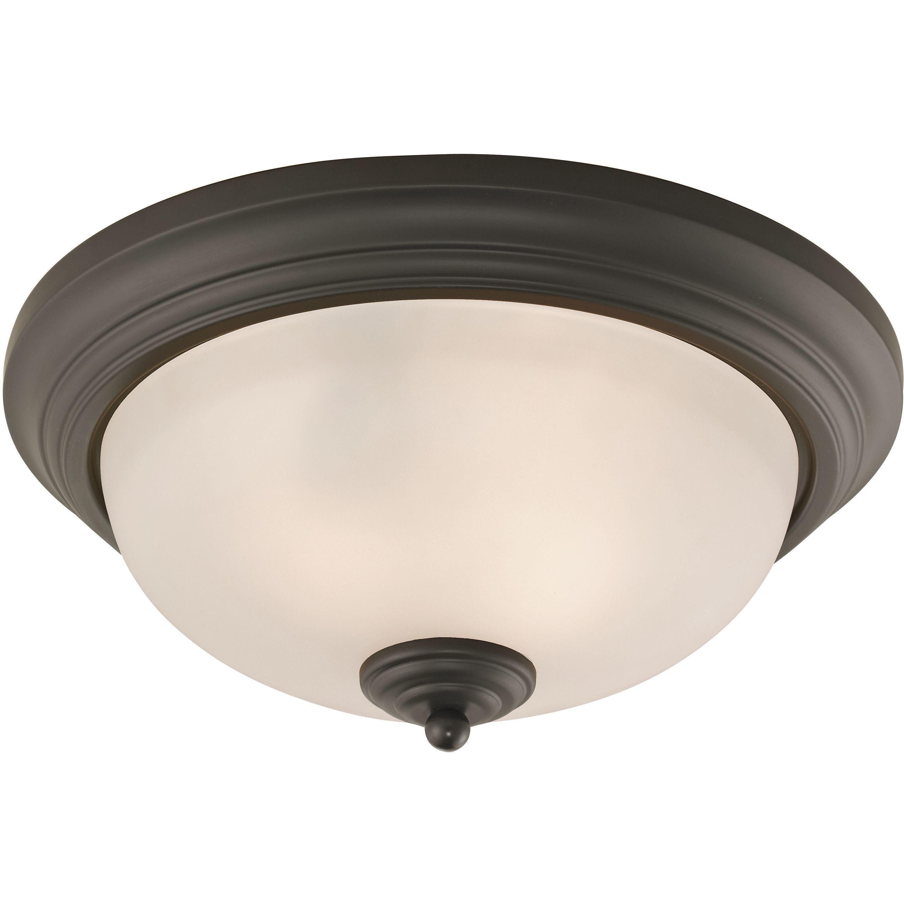Huntington 2 Light 13 inch Oil Rubbed Bronze Flush Mount Ceiling Light