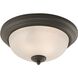 Huntington 2 Light 13 inch Oil Rubbed Bronze Flush Mount Ceiling Light