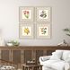 Fleur Melange Green and Red and Pink and Yellow Framed Art, Propac