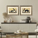 Folk Art Rabbit Black and Brown Framed Art, Propac