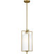 C&M by Chapman & Myers Perno 1 Light 9.5 inch Burnished Brass Pendant Ceiling Light