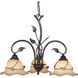 Vine LED 22 inch Oil Shale Chandelier Ceiling Light